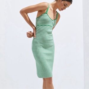 Spring dress! Maeve knit gingham dress NEVER WORN